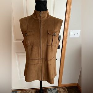 Lauren Dry Goods Co.(Ralph Lauren) faux suede classic chic vest. Size small